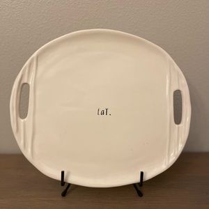 Rae Dunn platter with stand